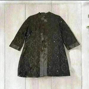 Chico’s Sequin Holiday Jacket Size 1